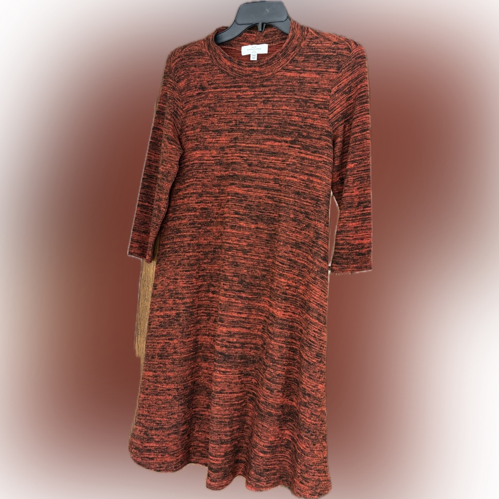 New Directions Red and Black Knit Top